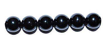 Ágata negra bola 2 mm.