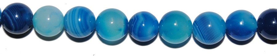 ps-1011-1011 Ágata azul veteada bola 6 mm. - Imagen 1