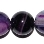 Ágata violeta veteada bola 8 mm.