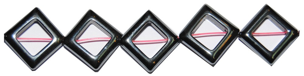ps-102-102 Hematite rombo hueco 16 mm. - Imagen 1