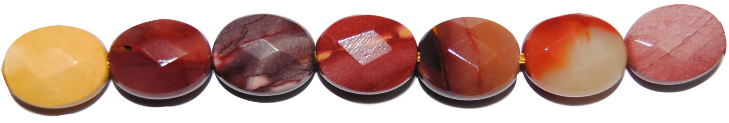 ps-106-106 Mokaita oval plano facetado 8*10 mm. - Imagen 1