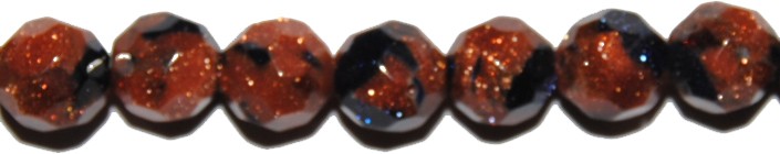 ps-1175-1175 Avent. Dorada-Avent. Azul bola facetada 4 mm. - Imagen 1