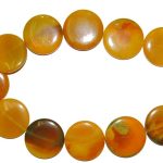Ágata Amarilla-Naranja disco 40 mm.