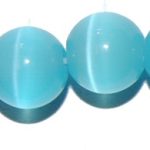 Ojo de Gato azul cielo bola 8 mm.