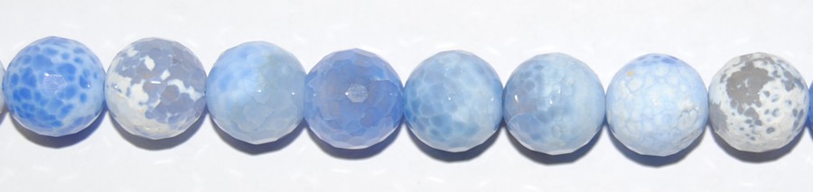 ps-1227-1227 Ágata Fuego azul (2) bola facetada 8 mm. - Imagen 1