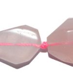 Cuarzo Rosa nugget facetado 15*18 mm.