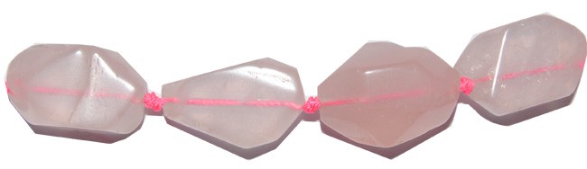 ps-124-124 Cuarzo Rosa nugget facetado 15*18 mm. - Imagen 1