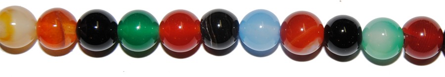 ps-1288-1288 Ágata multicolor bola 10 mm. - Imagen 1