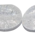 Cristal de Roca nugget "cracked" 12*16 mm.