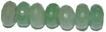 Avent. verde rondel facetado 4*6 mm.