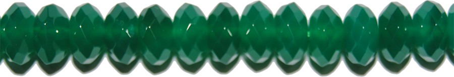 ps-1357-1357 Ágata Verde rondel facetado 10 mm. - Imagen 1