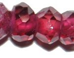 Granate rondel facetado 2,5 mm.(Alta calidad)