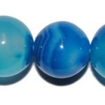 Ágata azul veteada bola 12 mm.