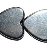 Hematite corazón plano 4 mm.