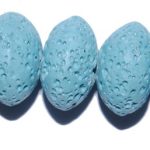 Lava Azul rondel 15*9 mm.