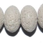 Lava Blanca rondel 15*9 mm.