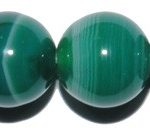 Ágata Verde veteada bola 6 mm.