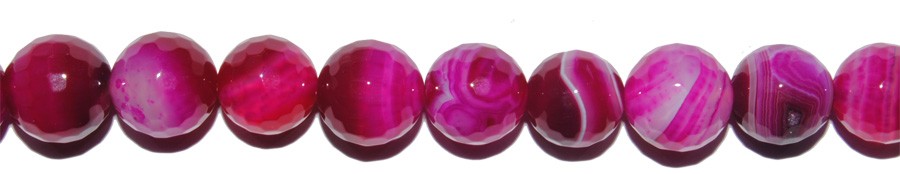 ps-1558-1558 Ágata Fucsia veteada bola facetada 6 mm. - Imagen 1