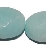 Amazonita oval facetado 10*14 mm.