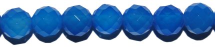 Ágata azul bola facetada 2 mm.