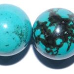 Turquesa Natural bola 12 mm.