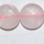 Cuarzo Rosa disco facetado 10 mm.