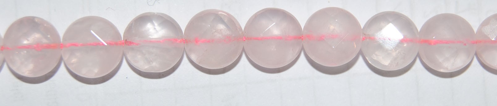 ps-1656-1656 Cuarzo Rosa disco facetado 10 mm. - Imagen 1