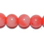 Coral Bambú Rosa bola 8 mm.