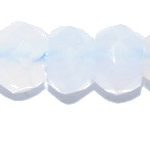Calcedonia rondel facetado 3*5 mm.