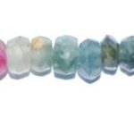 Turmalina rondel facetado 2*3 mm