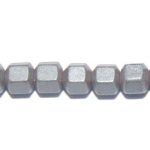 Hematite Mate cubo facetada 5 mm.