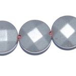 Hematite Mate disco facetado 8 mm.