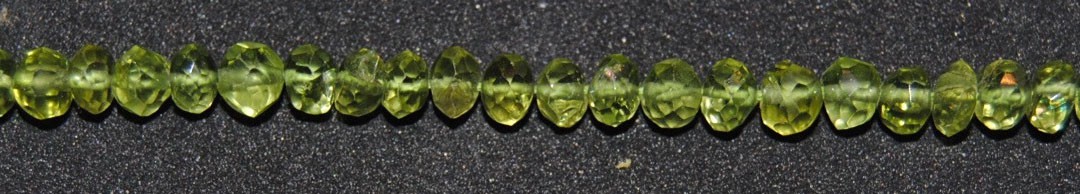 ps-1815-1815 Peridoto rondel facetado 6 mm. - Imagen 1