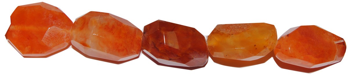 ps-200-200 Cornalina nugget facetado 12*20 mm. - Imagen 1