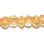 Citrino rondel facetado 3 mm