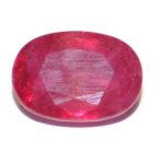 Rubí Oval Facetado 7*5 mm.