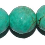 Turquesa(Magnes.) bola facetada 8 mm