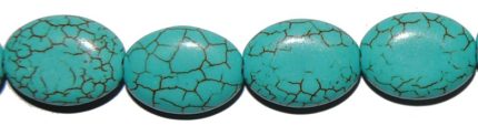 Turquesa(Magnes) oval plano 10*14 mm.