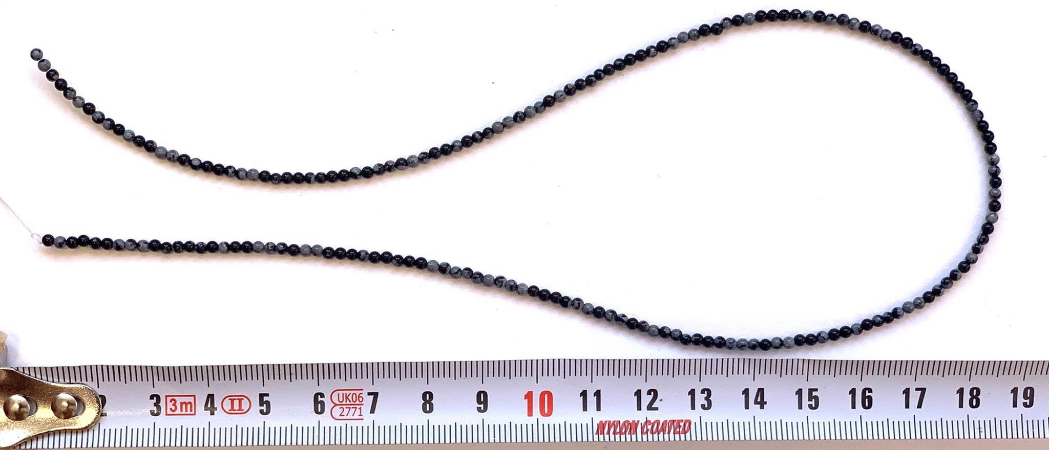 ps-2351-2351 Obsidiana Nevada bola 2 mm - Imagen 1