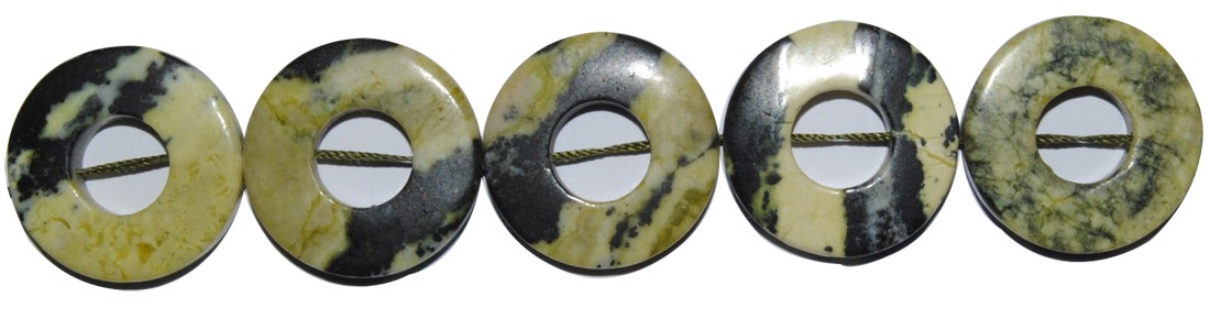 ps-241-241 Turquesa amarilla(serp.) donut 25 mm. - Imagen 1