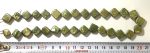 Perla Rombo verde 10 mm