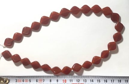 Ágata Roja rombo 10 mm
