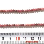 Rodonita bola facetada 3 mm