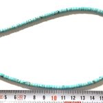 Turquesa Natural rondel 3*5 mm