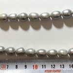 Perla Arroz Gris Claro 10*14 mm