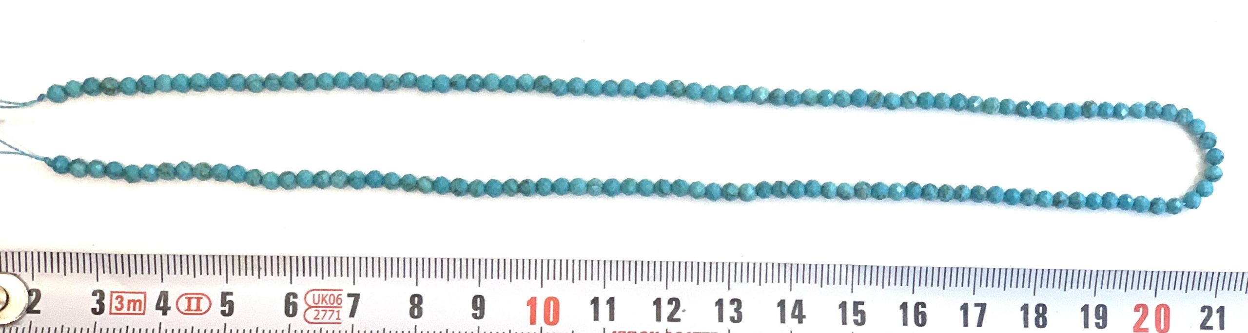 ps-2555-2555 Turquesa Natural bola facetada 3 mm - Imagen 1