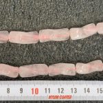 Cuarzo Rosa tubo twisted 8*20 mm