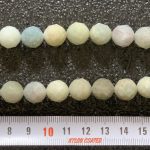 Aguamarina bola facetada 12 mm.