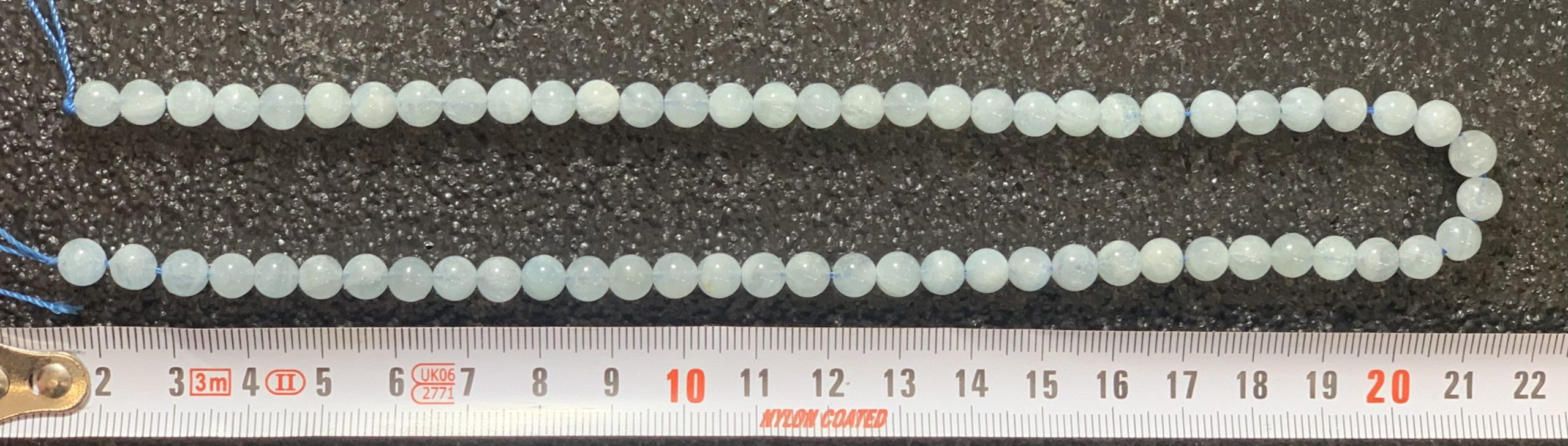 ps-2669-2669 Aguamarina bola 6 mm ( Alta calidad ) - Imagen 1