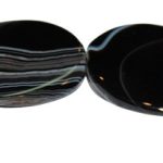 Ágata Negra Veteada oval "S" 30*40 mm.